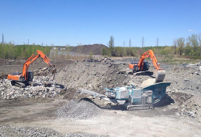 Concassage de béton à Niort Broyage / Concassage